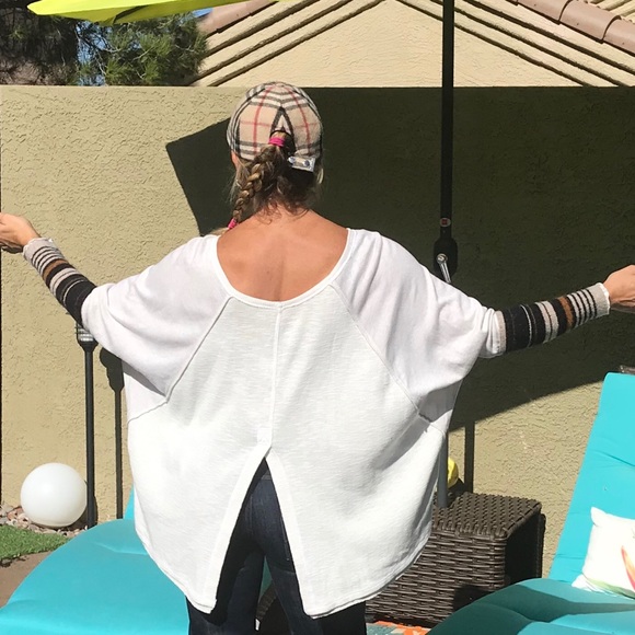 Free People π― Cotton Long Sleeve Top - Picture 3 of 8